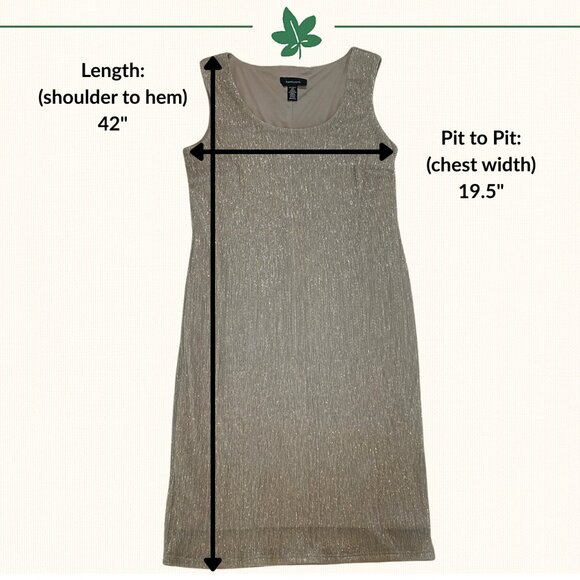 R&M Richards Metallic Champagne Dress & Jacket Set - Size 12 - Picture 9 of 13